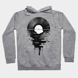 Cool Music Vinyl Retro Vintage White Hoodie